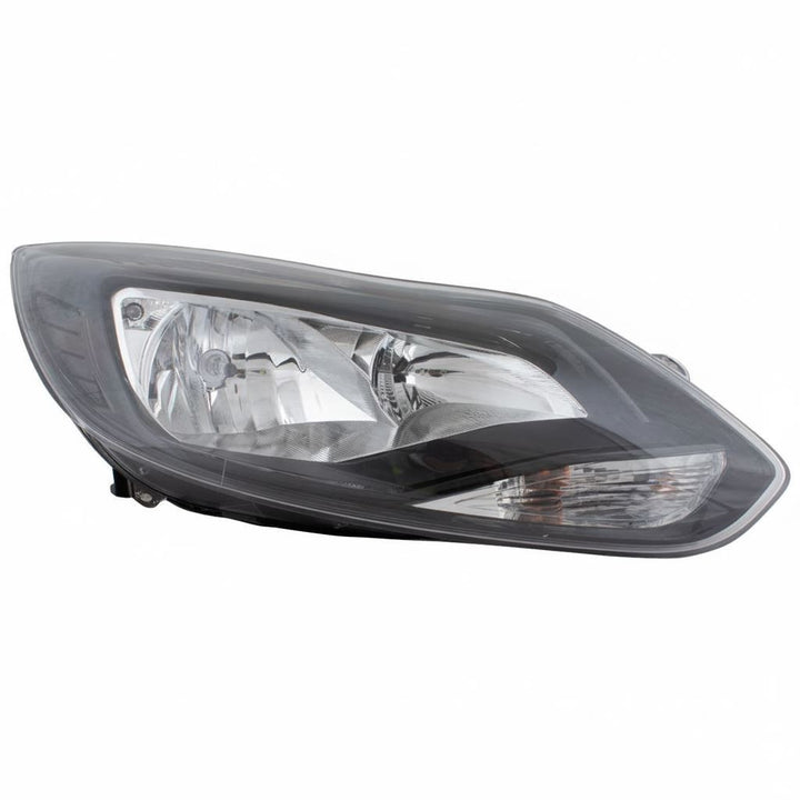 Certified Used Ford Focus MK3 O/S (Driver) Halogen Headlight Black Insert 2011-2015 1873934